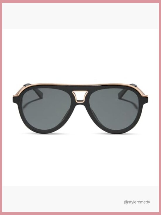 Oversized Aviator Sunglasses, UV400 Protection, Polarized Lenses